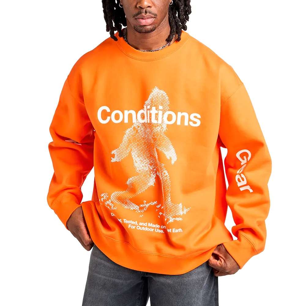 ACG "Tuff Fleece" Therma-FIT Pullover Crew-Neck Sweatshirt 'Safety Orange' - Image 2