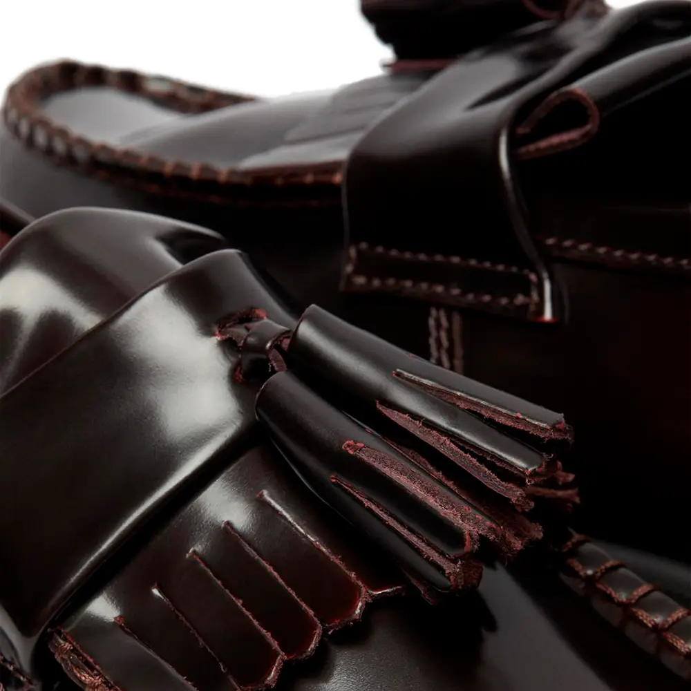 Adrian Arcadia Leather Tassel Loafers 'Cherry Red Arcadia' - Image 6
