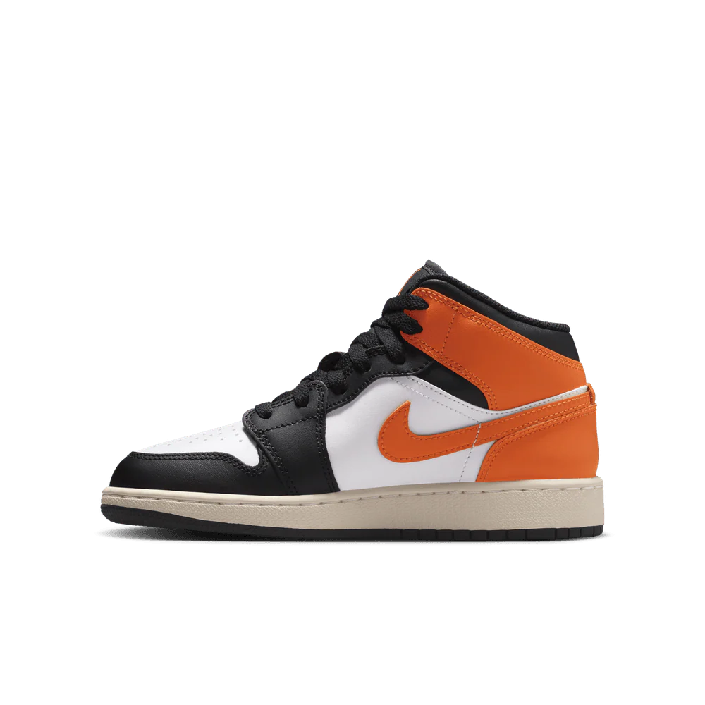 Air Jordan 1 Mid GS 'Starfish Black Toe' - Image 3