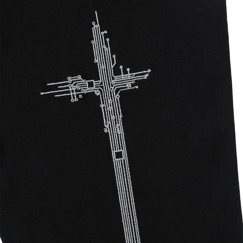 Bryant Skinny Jean 'Black Hologram Digital Cross' - Image 4