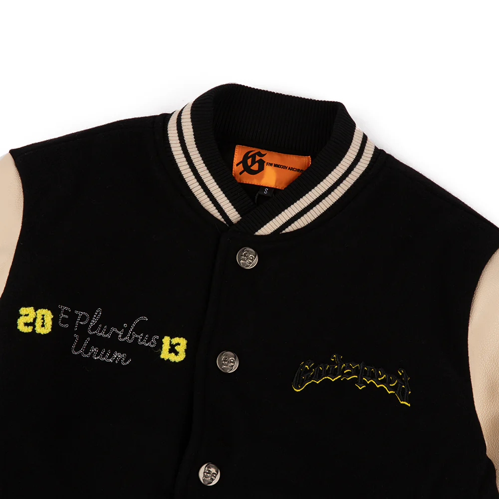 Chrome Seduction Varsity Jacket 'Black' - Image 3