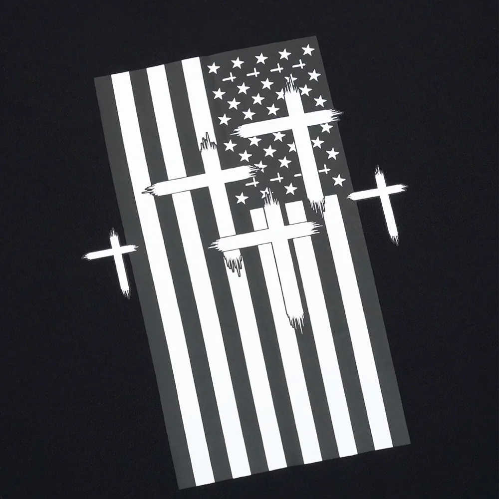 Elian Double Layered Tee 'Black RTA Flag' - Image 4