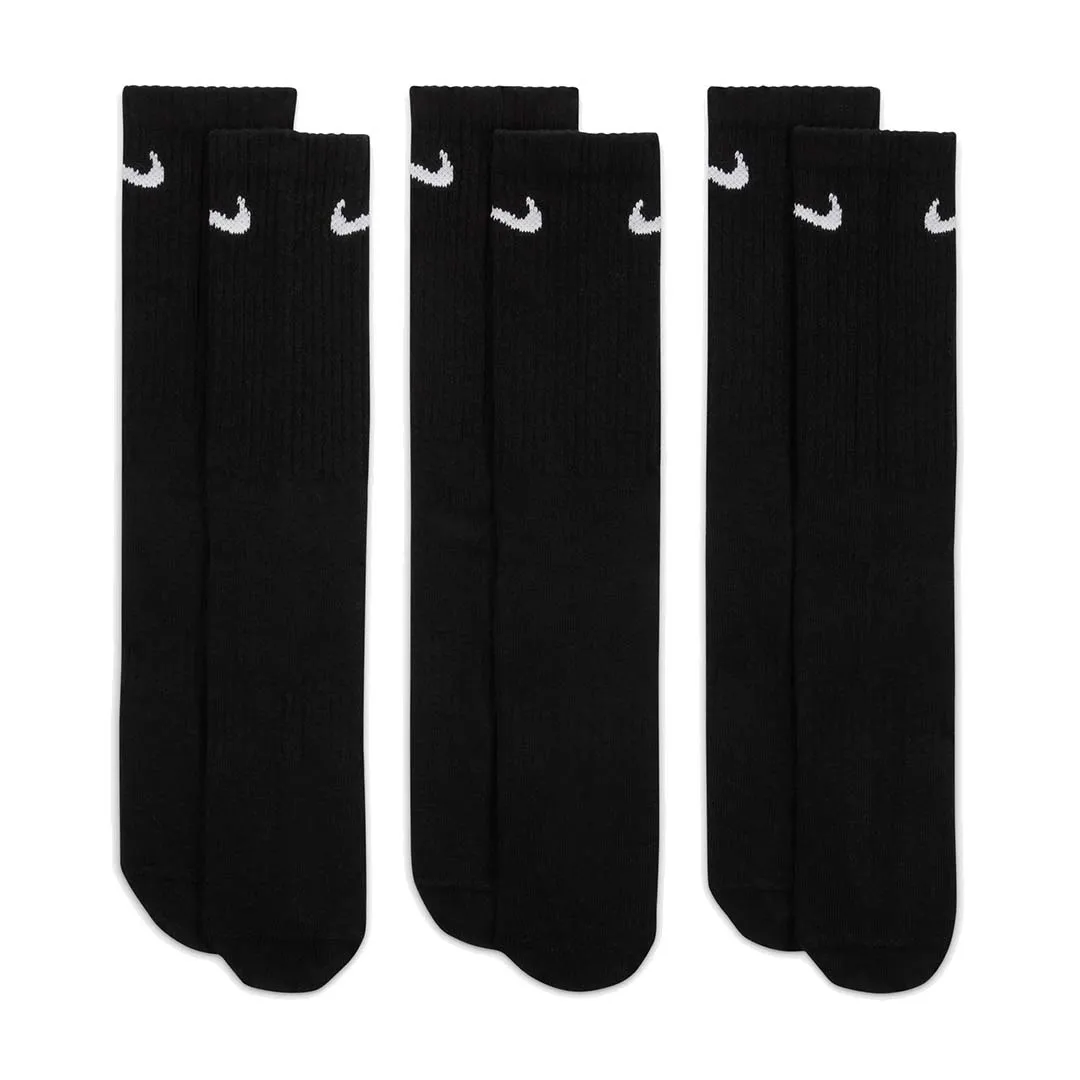 Everyday Lightweight Training Crew Socks (3 Pairs) 'Black'