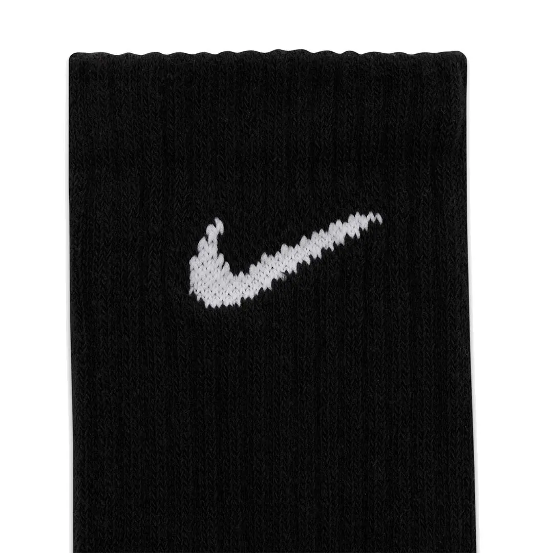 Everyday Lightweight Training Crew Socks (3 Pairs) 'Black' - Image 2
