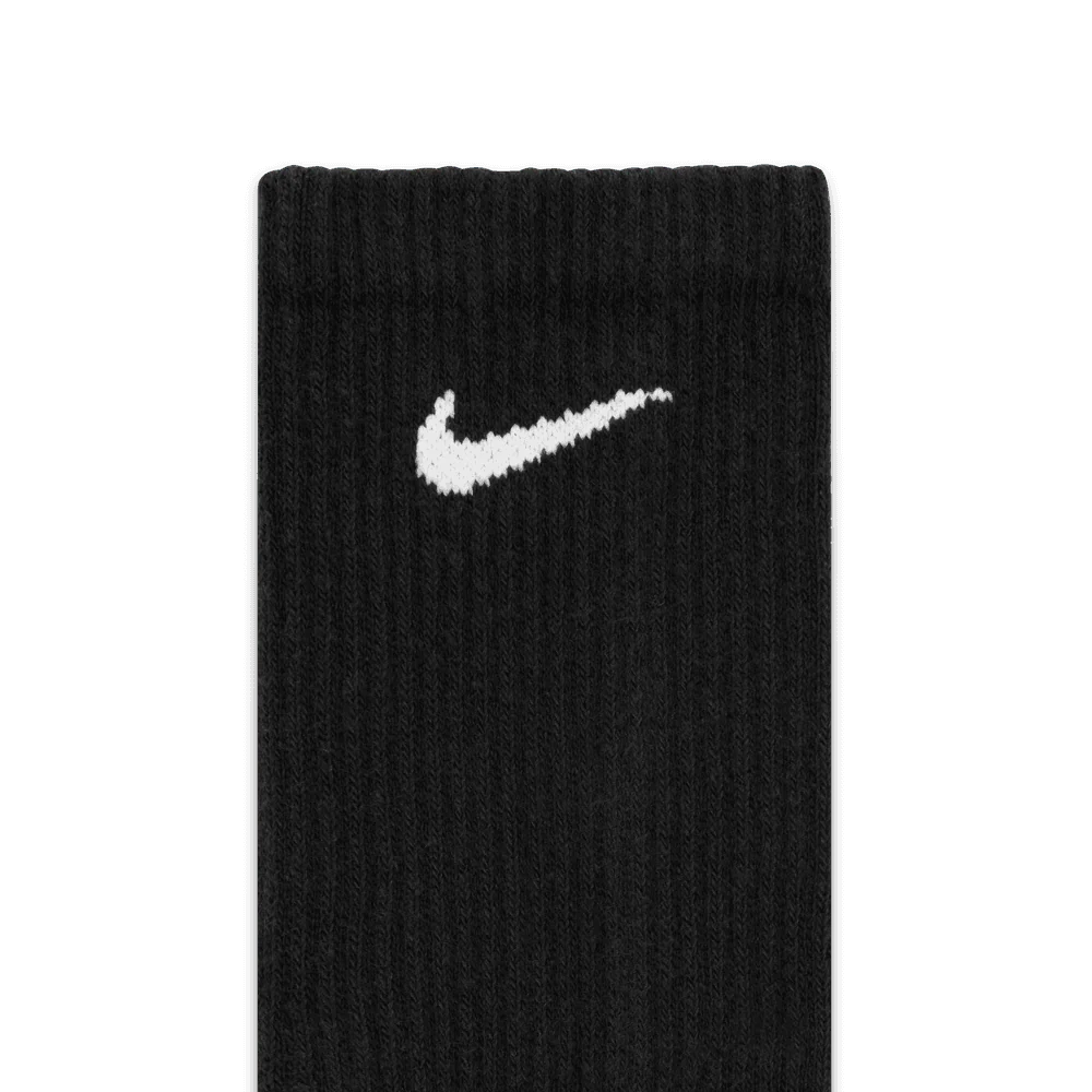 Everyday Plus Cushioned Training Crew Socks (6 Pairs) 'Black White' - Image 3