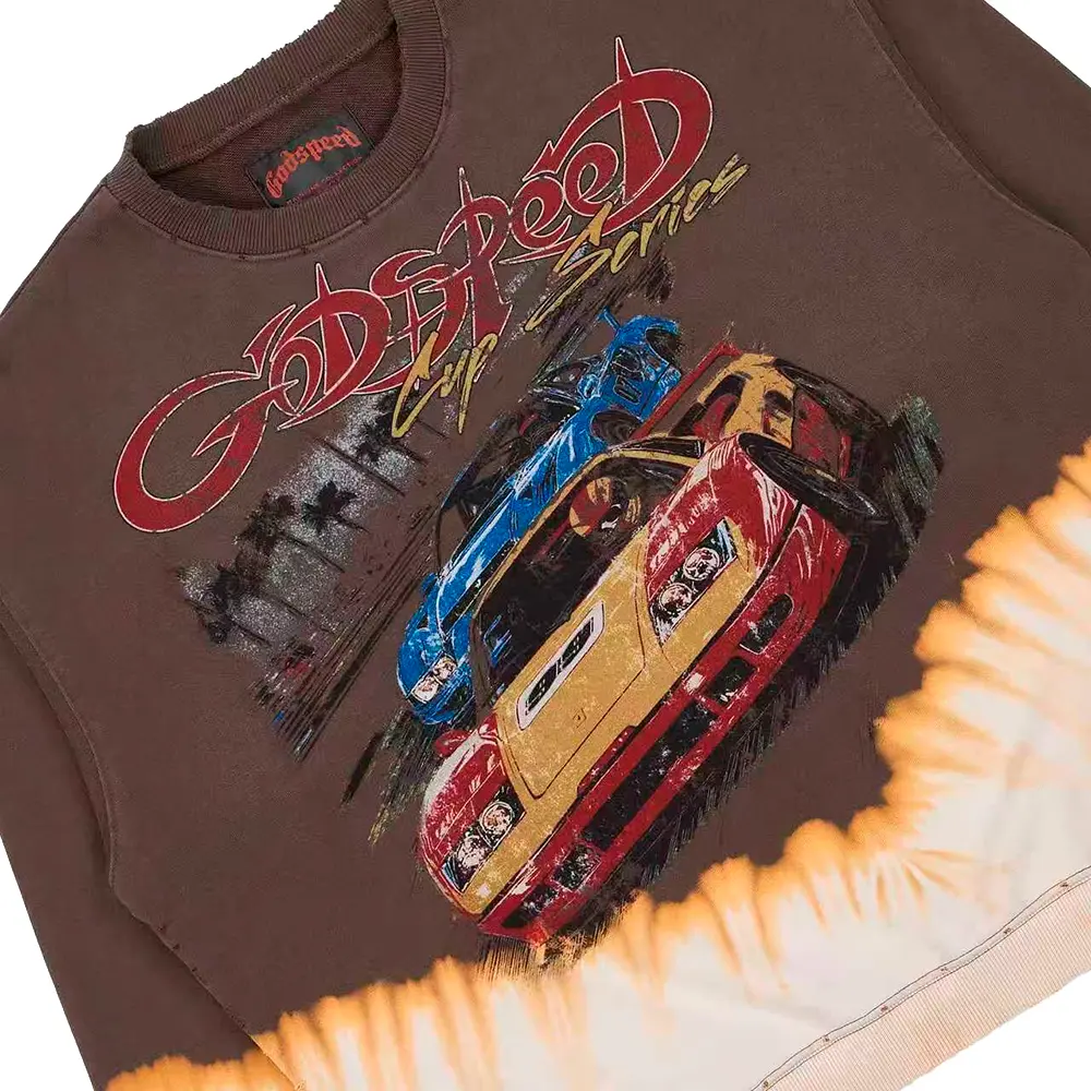 F.T.W Sweatshirt 'Brown Bleached Wash' - Image 3