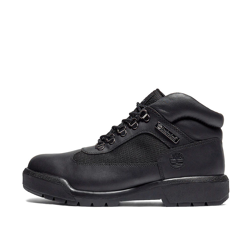 Field Boot Mid Lace-Up Waterproof Boot 'Black' - Image 3