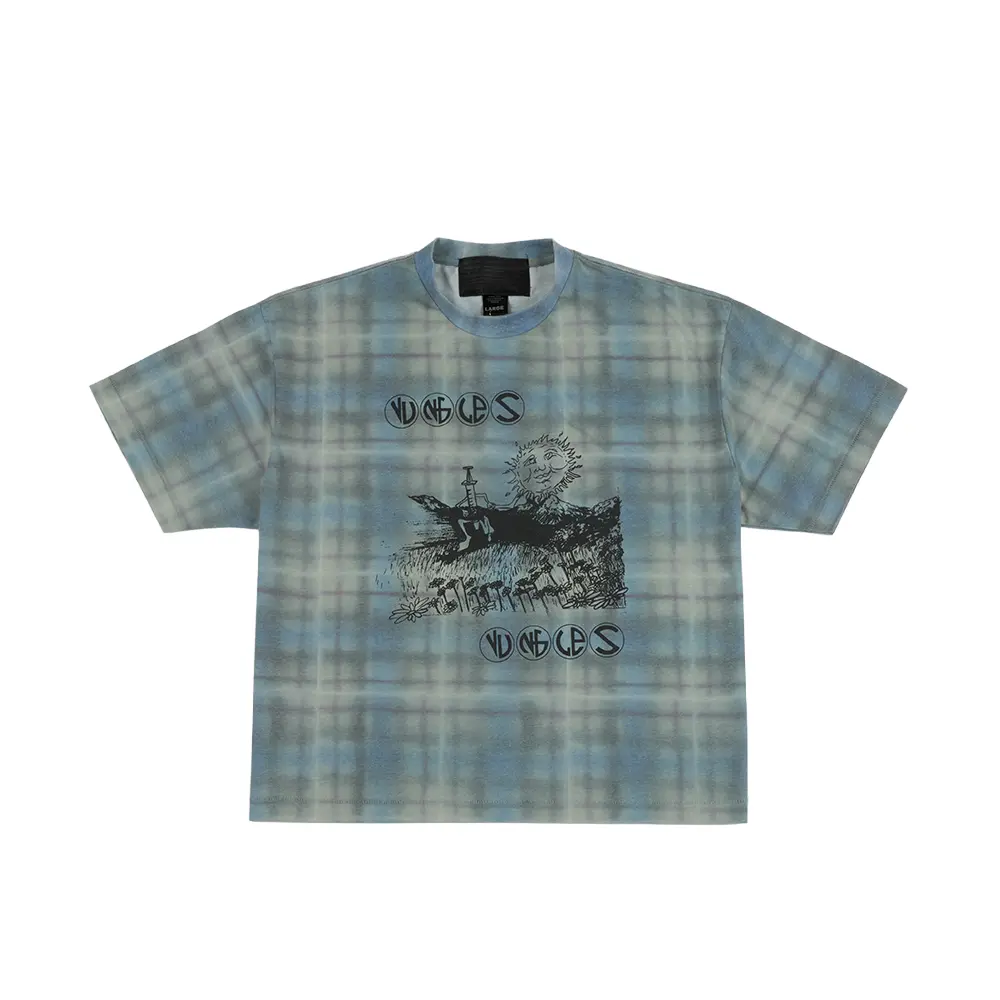 Field of Daisies Tee 'Plaid'