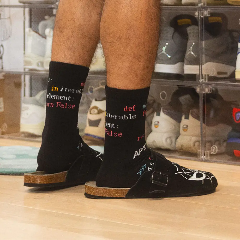 Glitch - Syntax Code Socks 'Black' - Image 2
