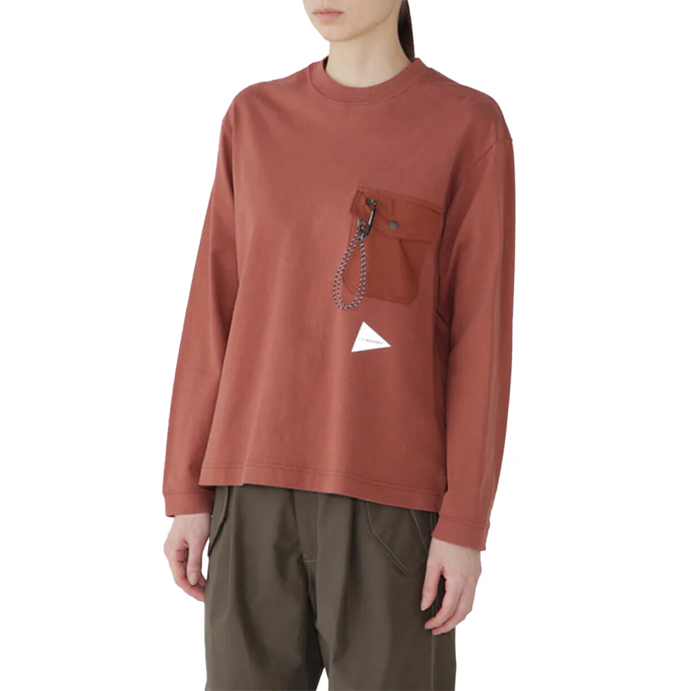 Heavy Cotton Pocket LS Tee 'Red' - Image 7