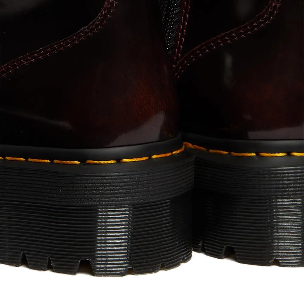 Jadon Arcadia Leather Platform Boots 'Cherry Red Arcadia' - Image 8