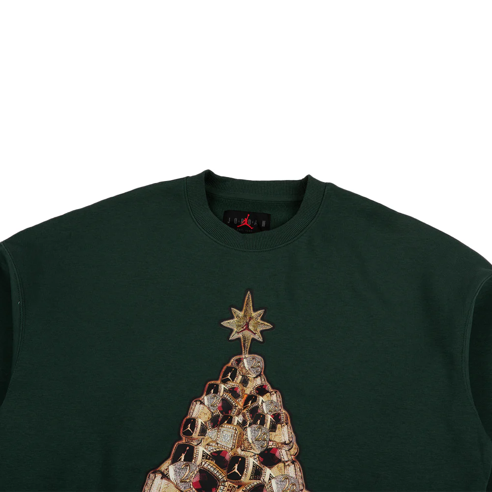 Jordan Brooklyn Fleece Crew-neck Sweatshirt 'Midnight Green' - Image 3