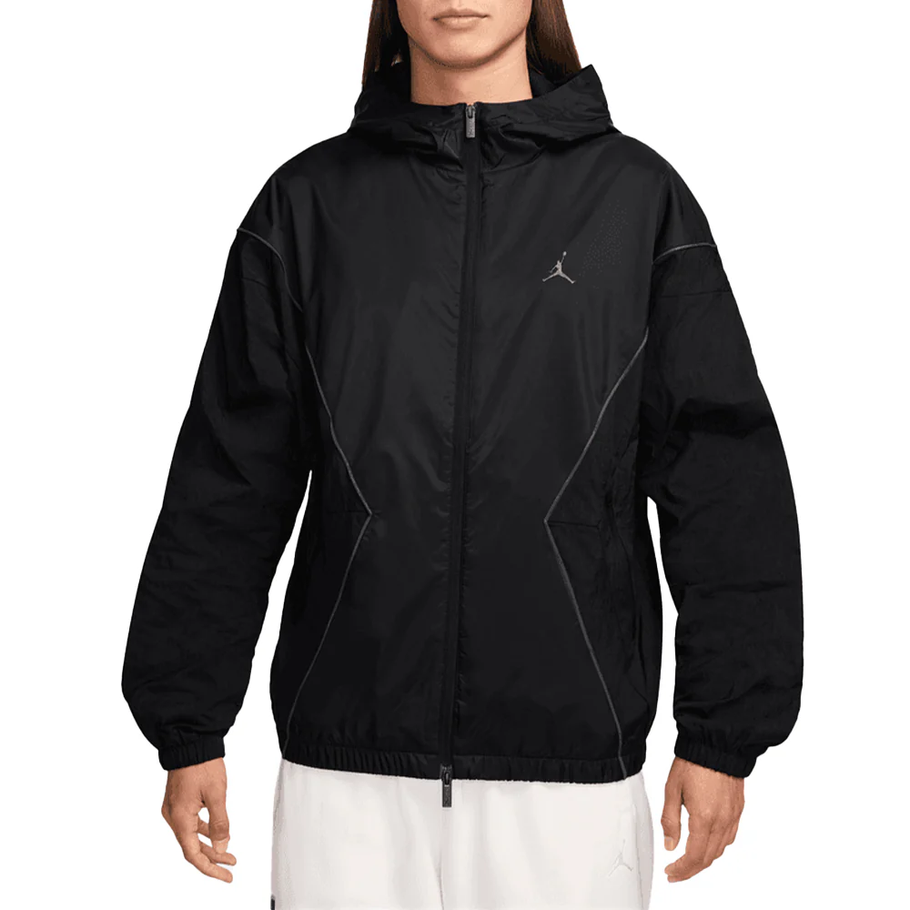 Jordan Brooklyn Hooded Draft Jacket 'Black' - Image 8