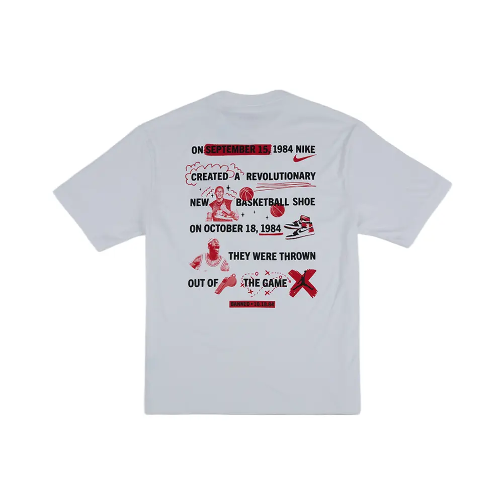 Jordan Brooklyn Tee 'White' - Image 2