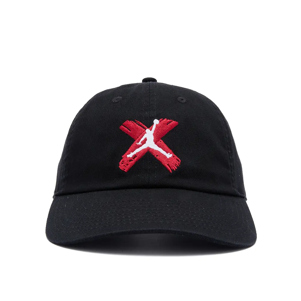 Jordan Club Unstructured Curved-Bill Hat 'Black White'