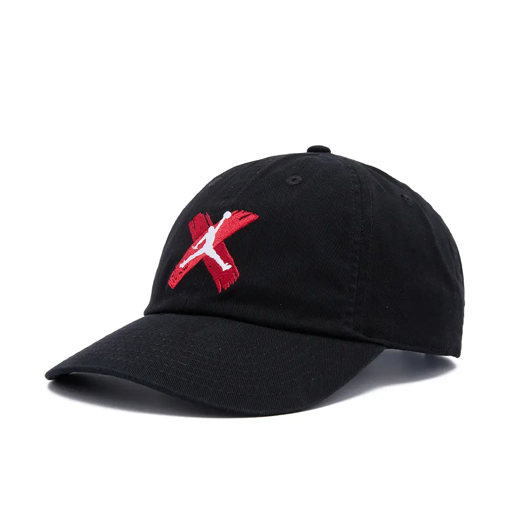 Jordan Club Unstructured Curved-Bill Hat 'Black White' - Image 2