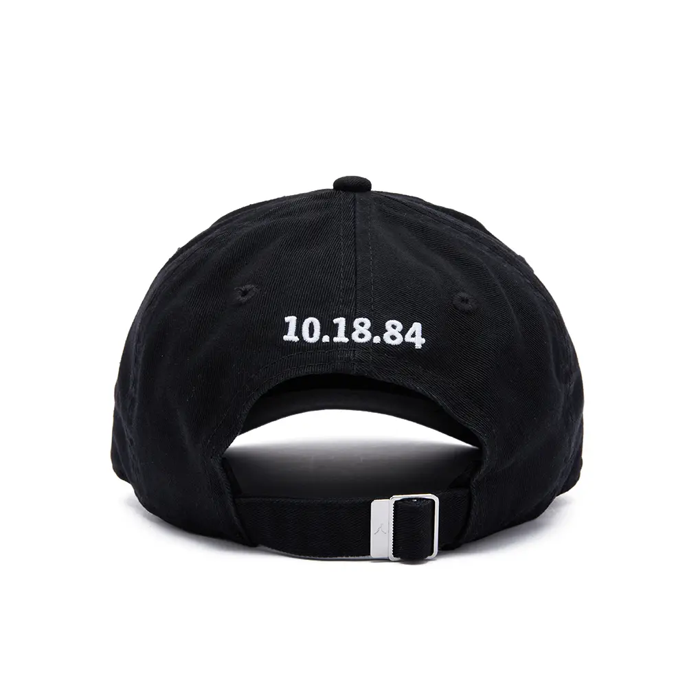 Jordan Club Unstructured Curved-Bill Hat 'Black White' - Image 5