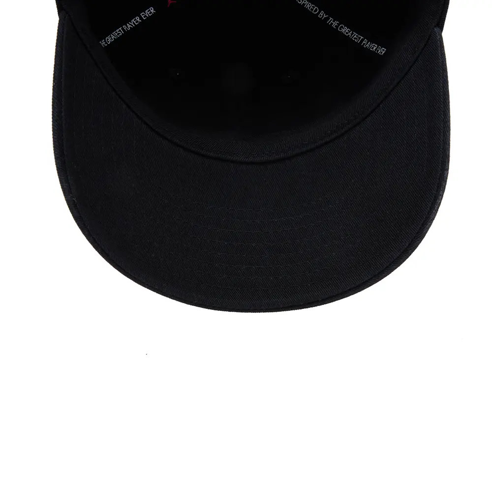 Jordan Club Unstructured Curved-Bill Hat 'Black White' - Image 6