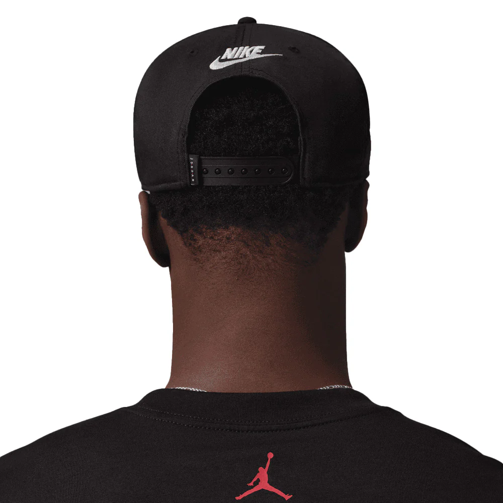 Jordan Essentials Pro Structured Flat Bill Hat 'Black' - Image 8