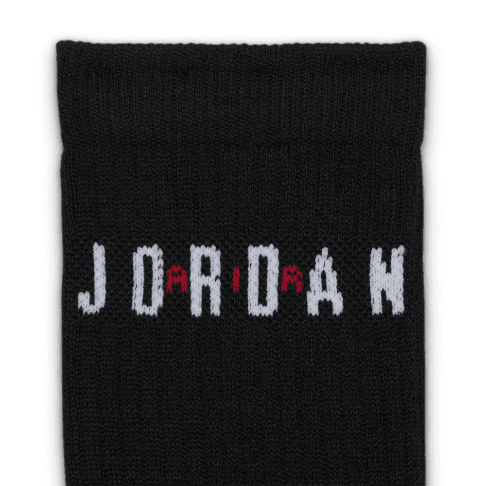 Jordan Everyday Crew Socks (6 Pairs) 'Black' - Image 3
