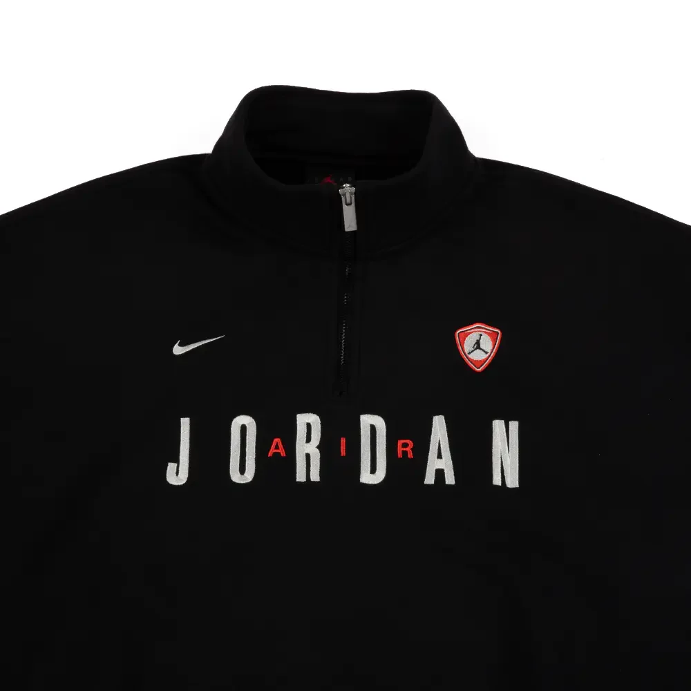 Jordan Flight Graphic Fleece 1/4-Zip 'Black' - Image 3