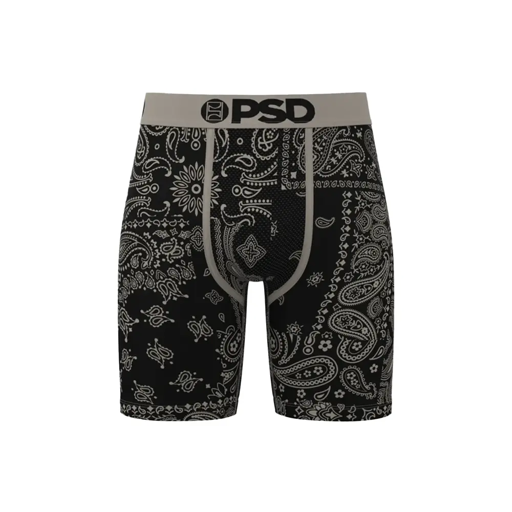 Khaki Paisley Boxer Briefs