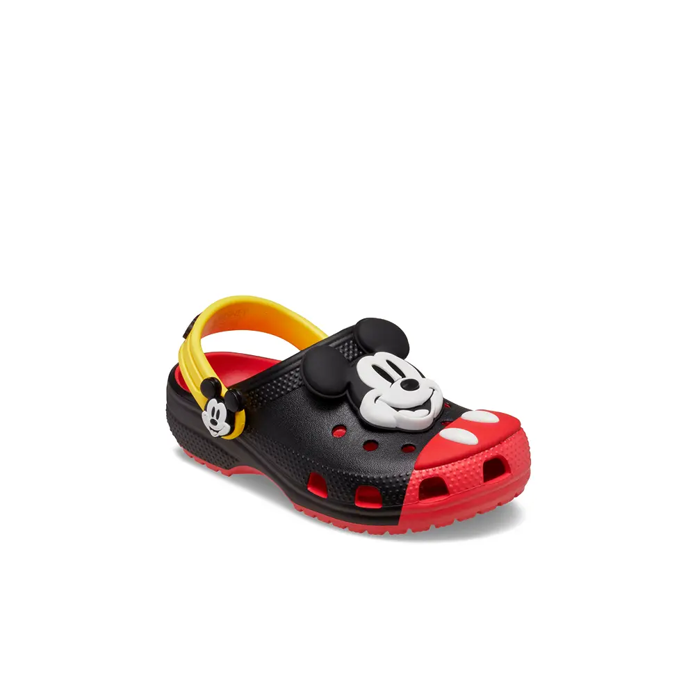 Kids Mickey Mouse Classic Clog 'Black Red' - Image 2