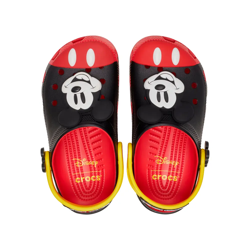 Kids Mickey Mouse Classic Clog 'Black Red' - Image 4