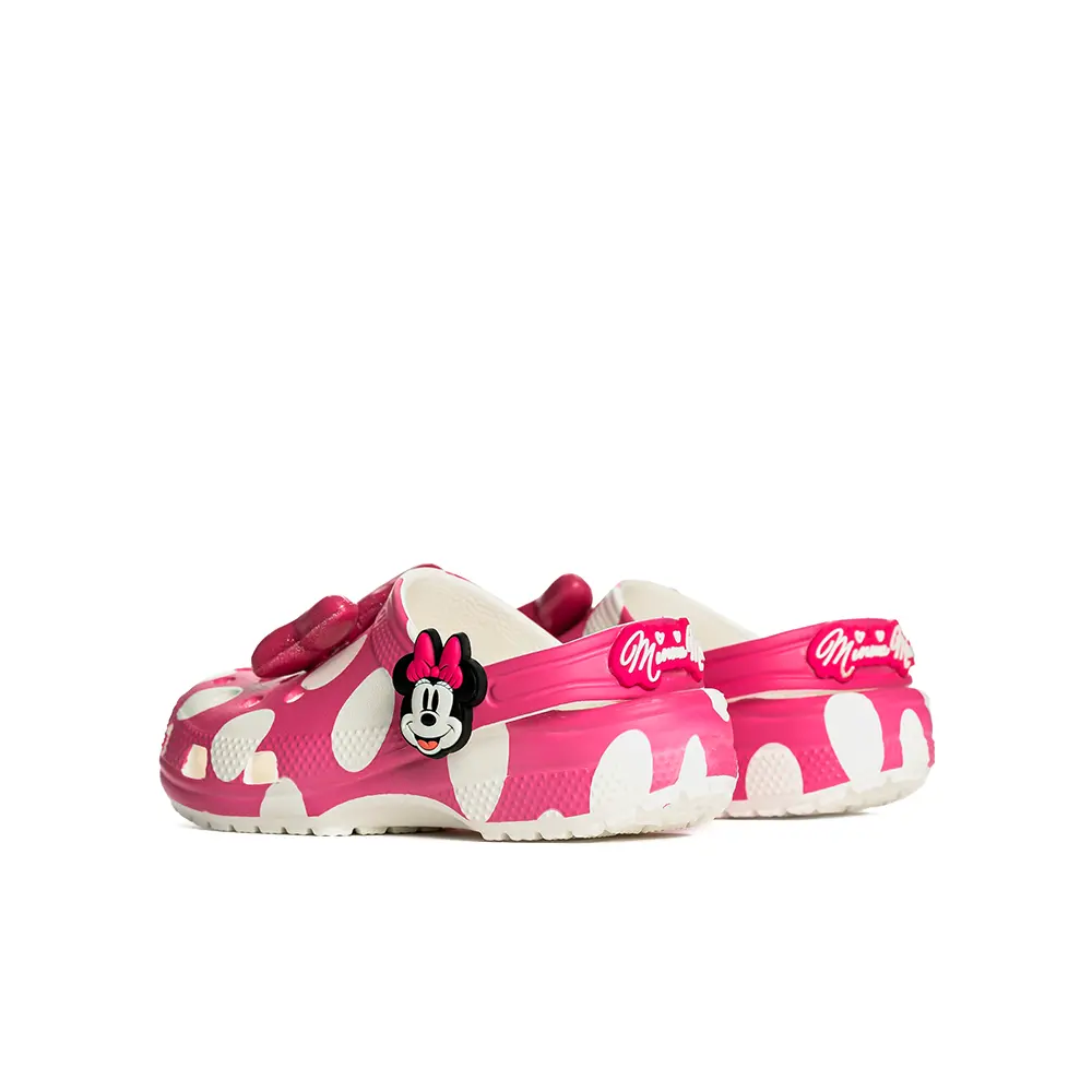 Kids Minnie Mouse Classic Clog 'Pink White' - Image 4