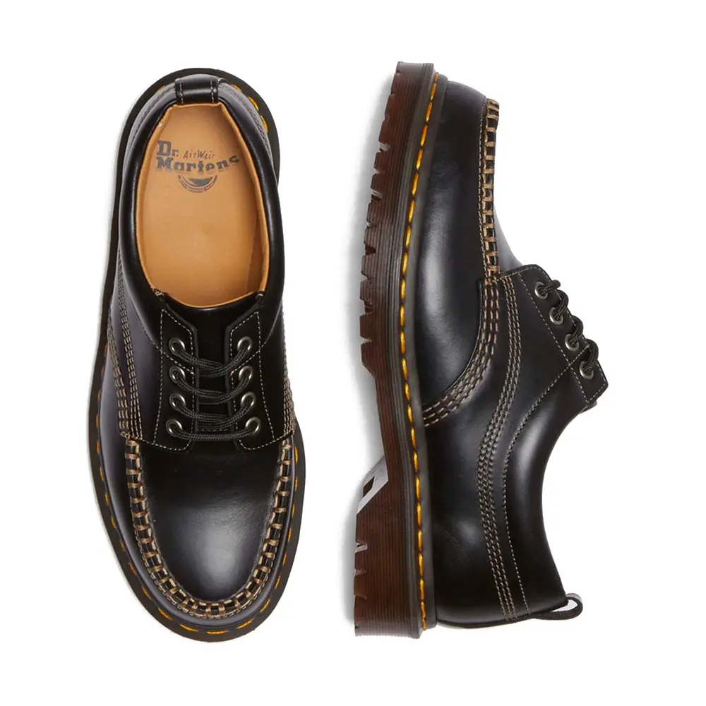 Lowell Leather Moc Toe Shoes 'Black' - Image 5