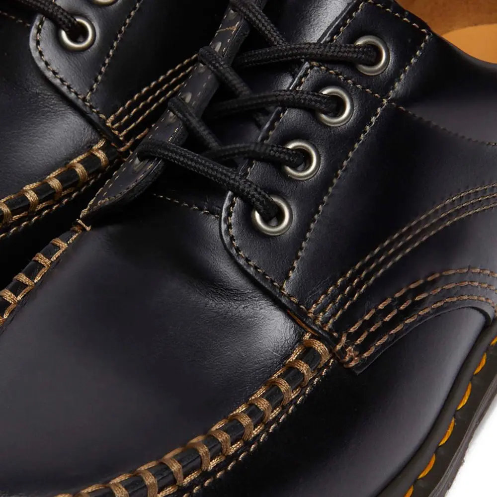 Lowell Leather Moc Toe Shoes 'Black' - Image 7