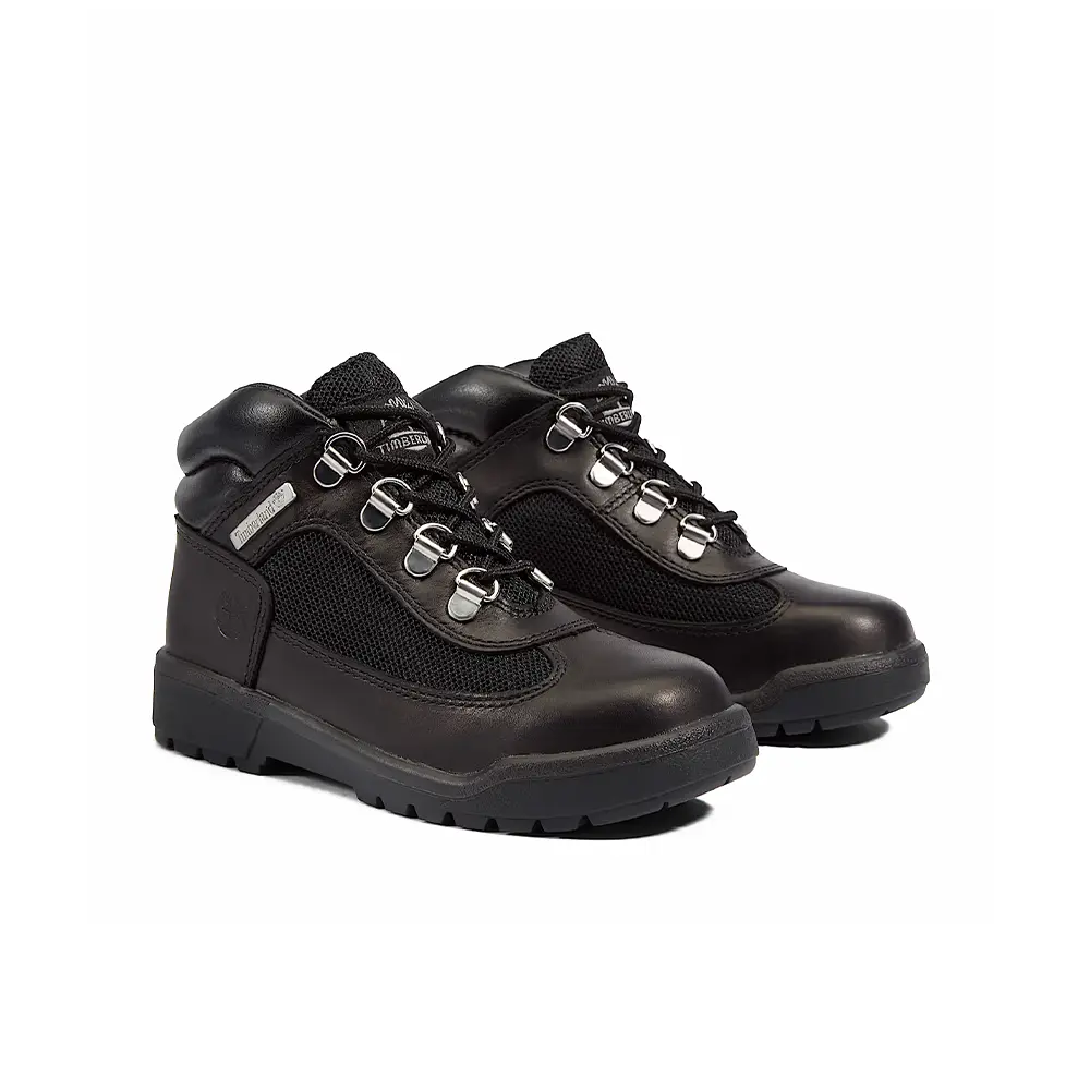 Mixed-Media Field Boots GS 'Black Nubuck' - Image 2