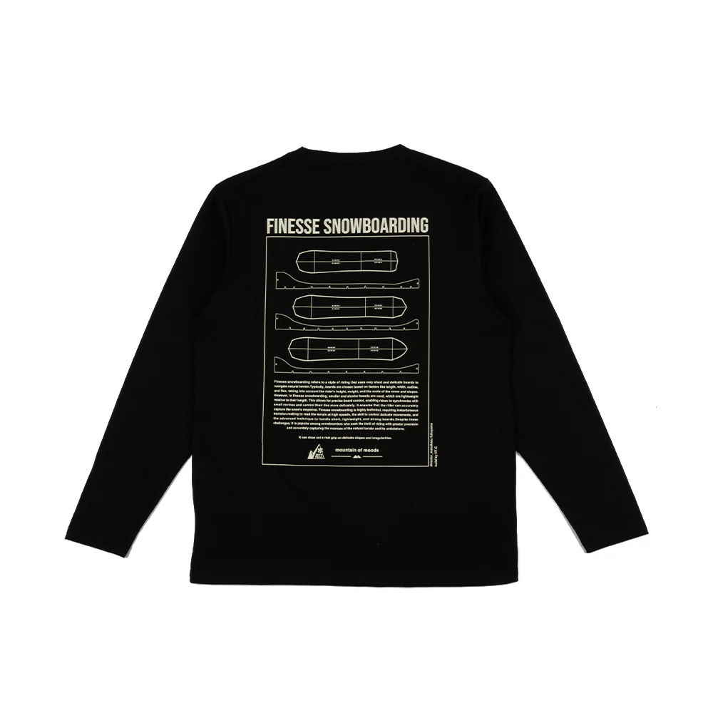 Mountain Of Moods Satoyama Long Sleeve T-Shirt 'Black' - Image 2
