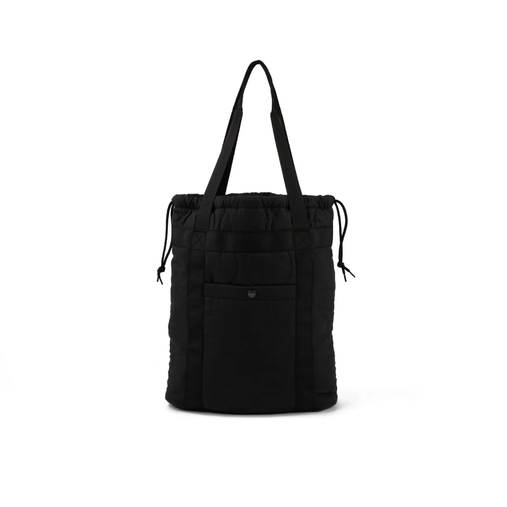 Quilted Ripstop Tote 'Black' - Image 2