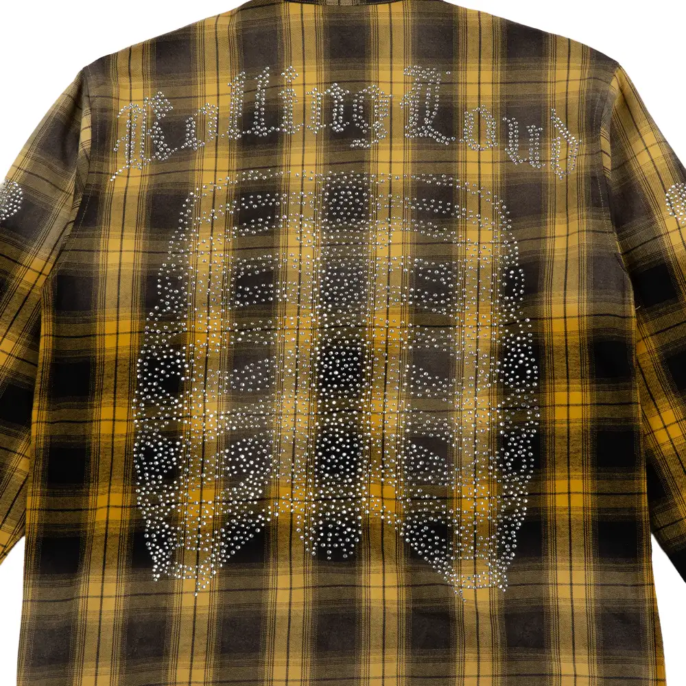 RL Bones Flannel Shirt 'Yellow' - Image 5