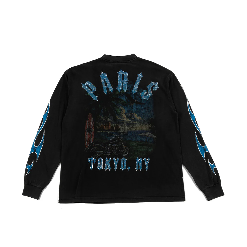 RL Moto Club Longsleeve 'Washed Black' - Image 2