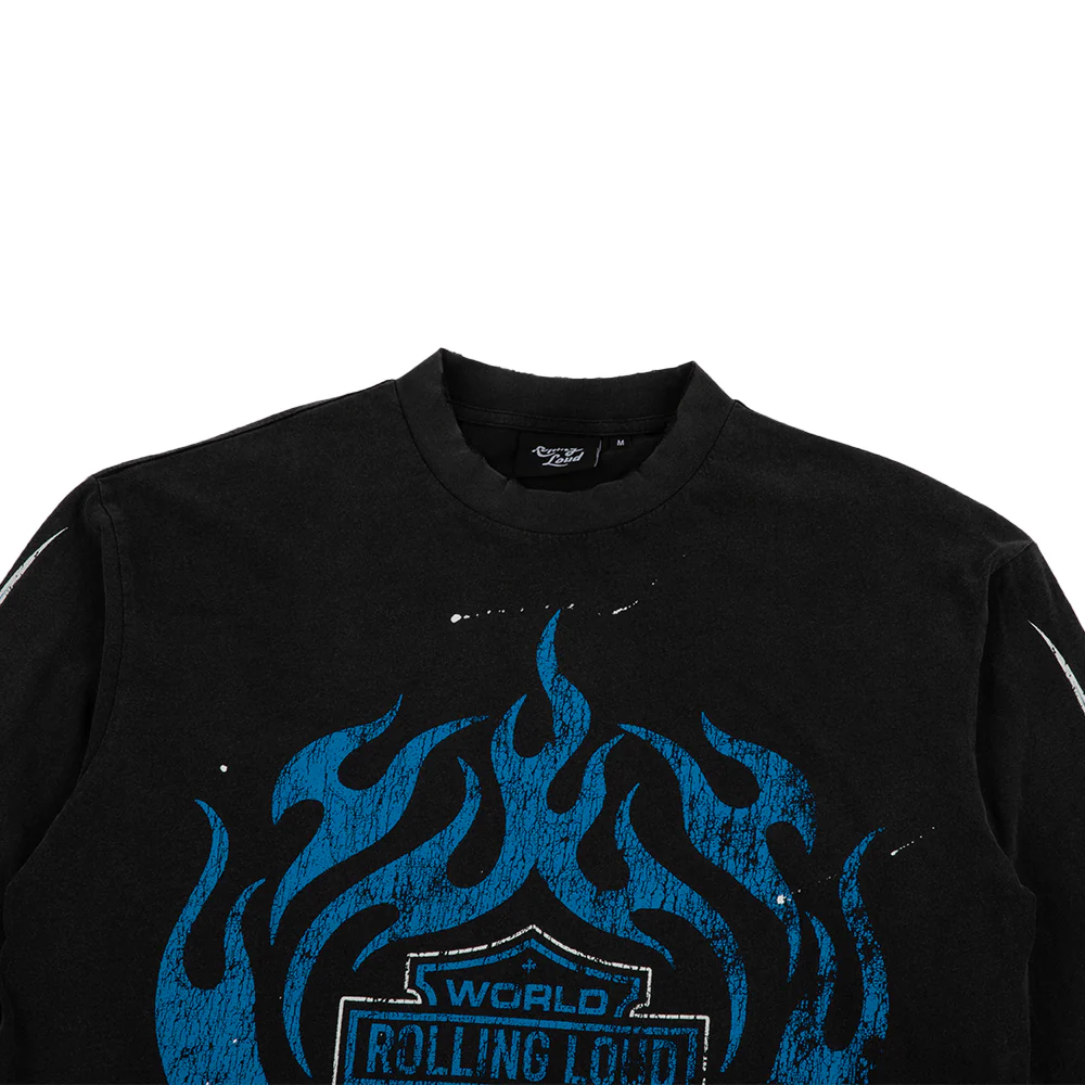 RL Moto Club Longsleeve 'Washed Black' - Image 4