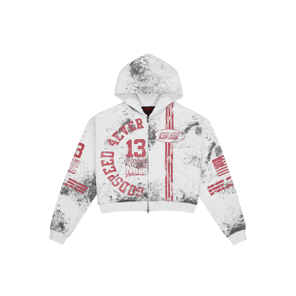 Roadster Zip Hoodie 'Dirty White Boom26'
