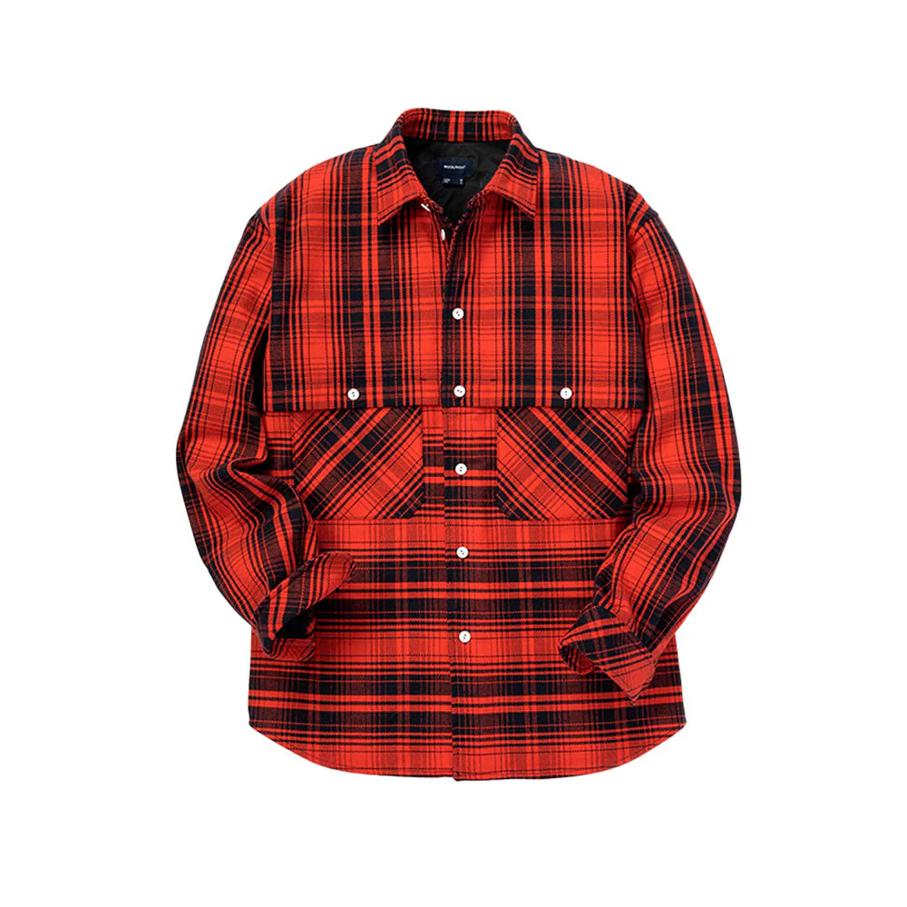 Shepherd Shirt in Pure Cotton 'Red Check' - Image 4