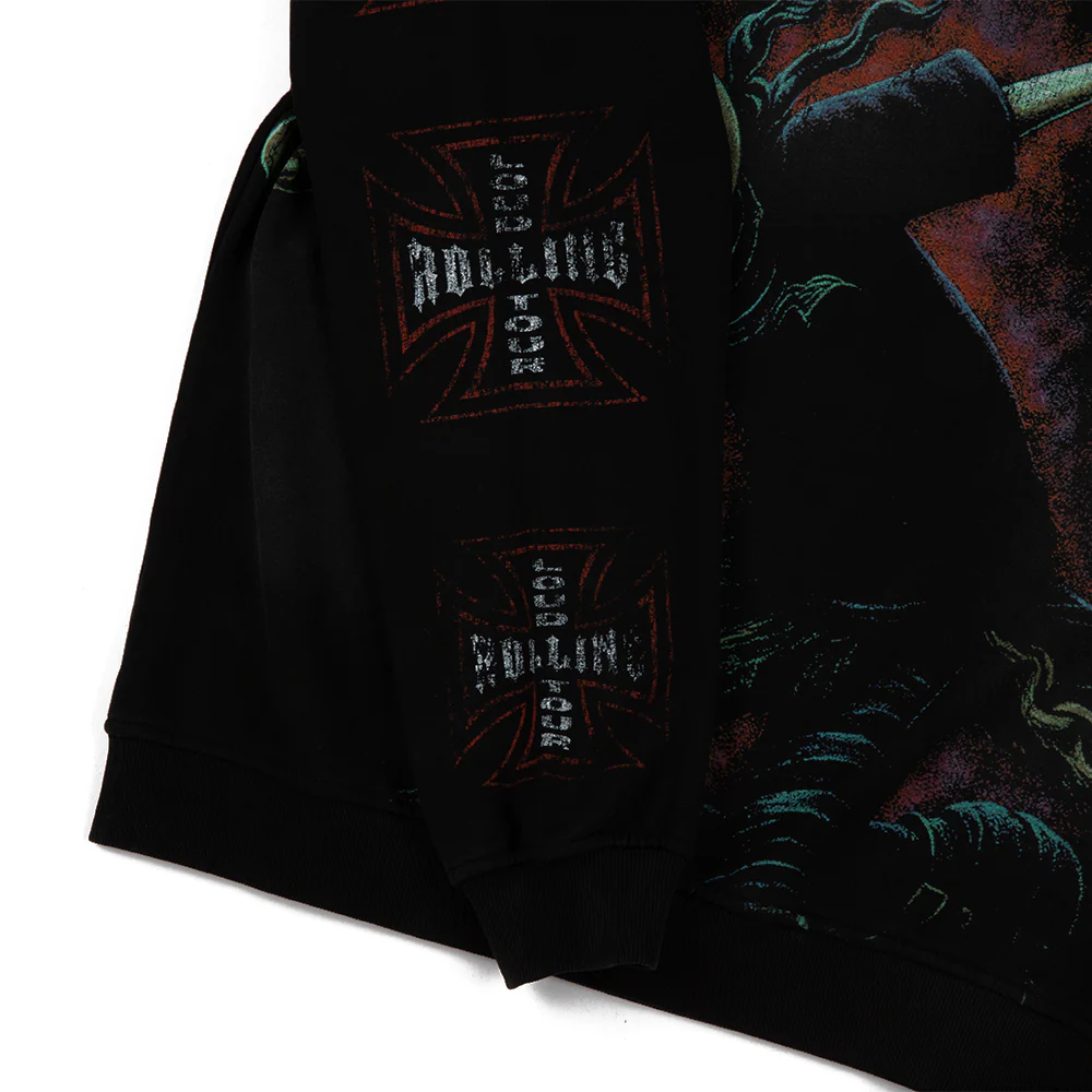 Skull Society Crewneck 'Washed Black' - Image 5