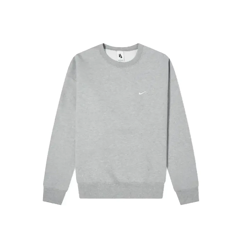 Solo Swoosh Fleece Crew 'Grey'