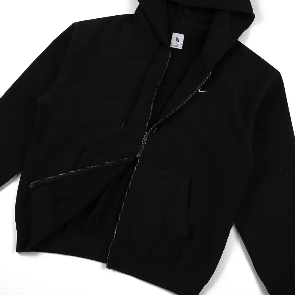 Solo Swoosh FZ Hoodie 'Black' - Image 5