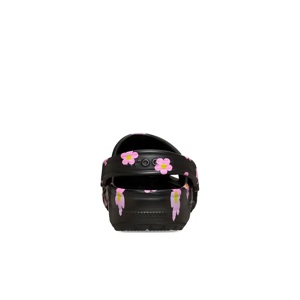 Toddler Classic Flower Clog 'Black' - Image 4
