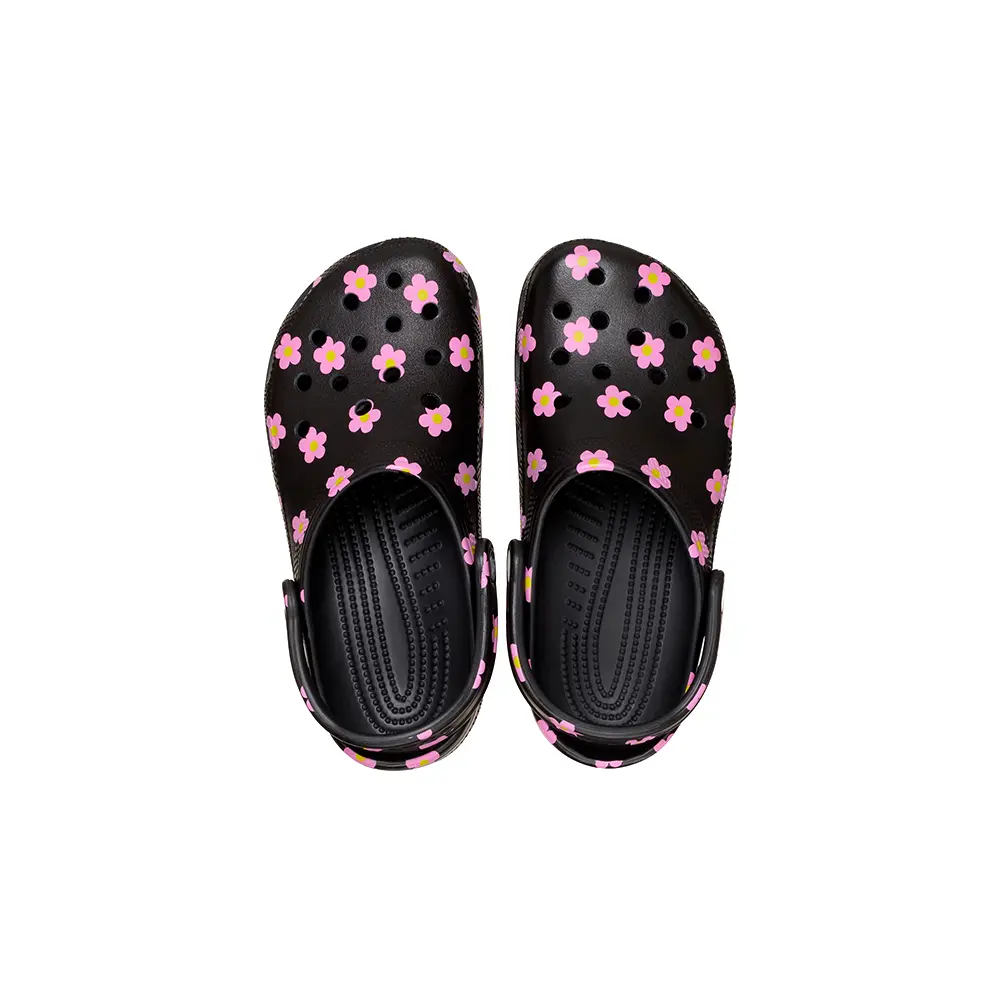 Toddler Classic Flower Clog 'Black' - Image 5