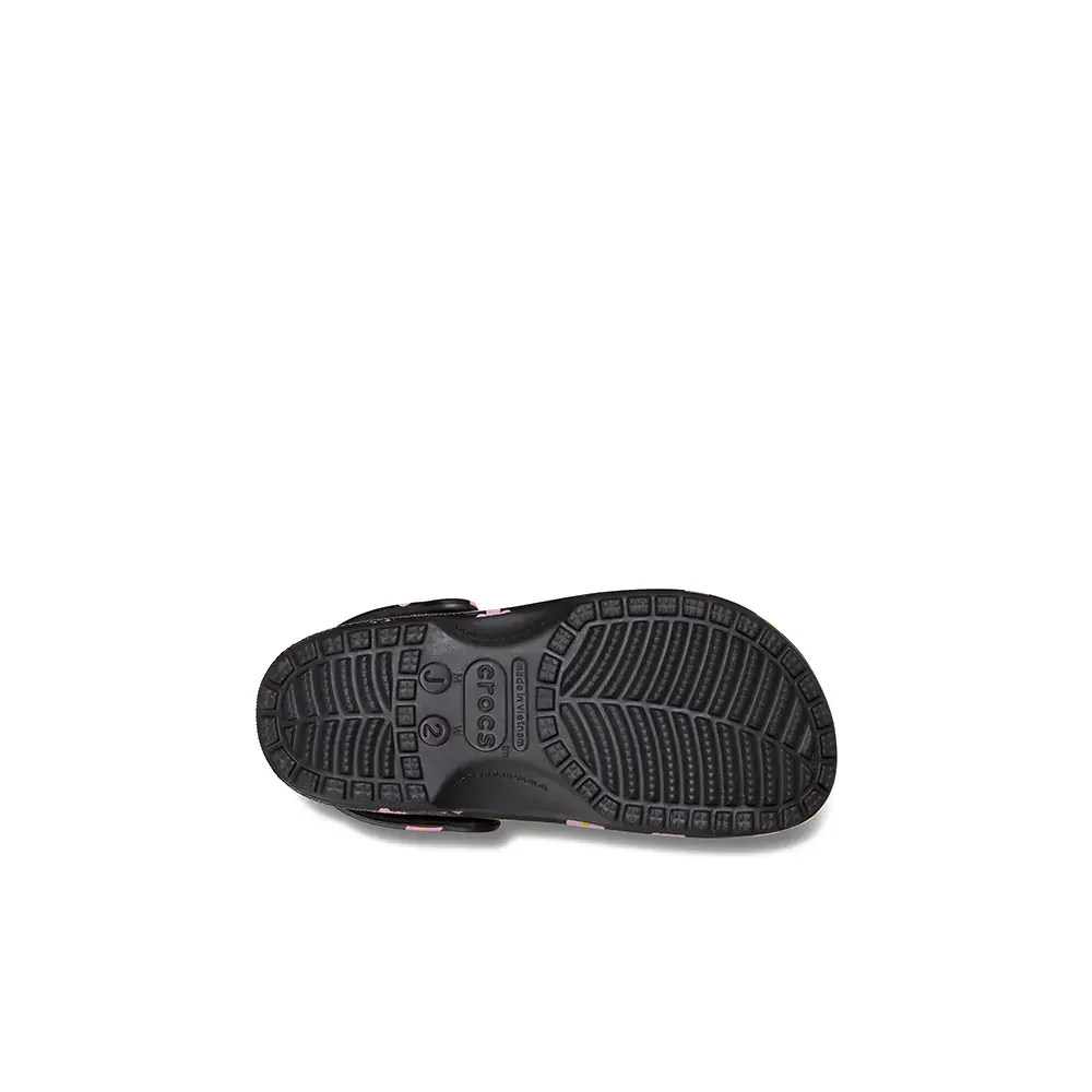 Toddler Classic Flower Clog 'Black' - Image 6