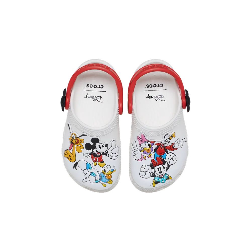 Toddler Mickey and Friends Classic Clog 'White Red' - Image 4