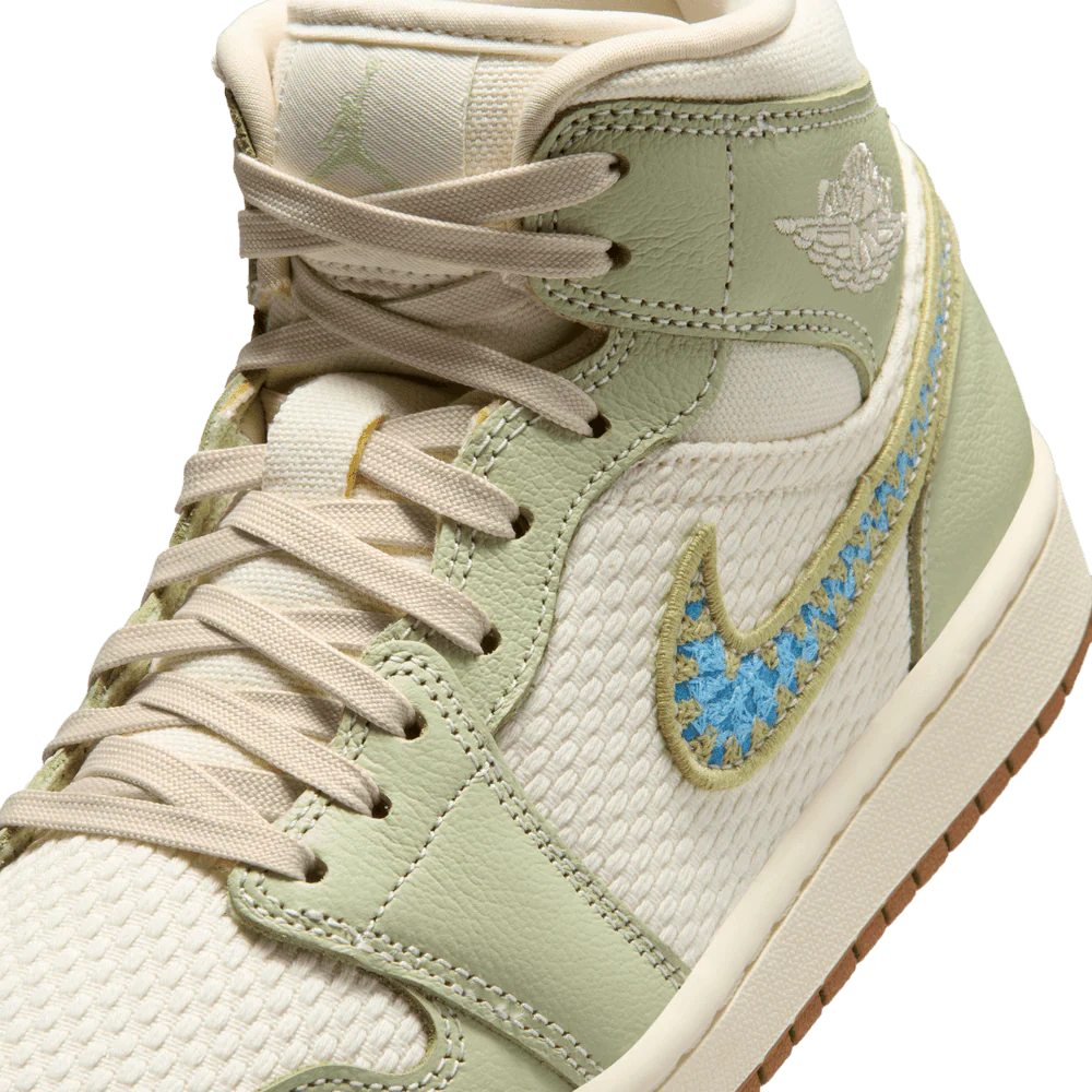 W Air Jordan 1 Mid SE 'Olive Aura' - Image 7