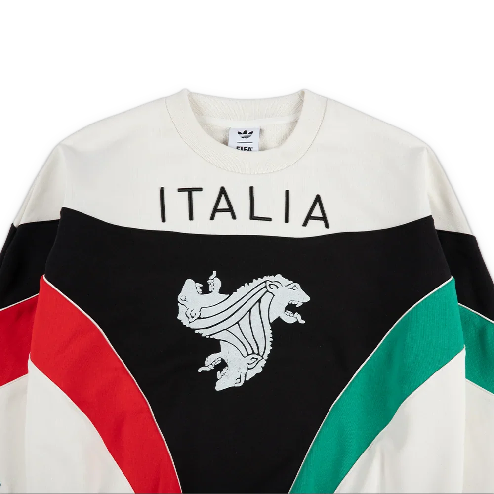 W Italia Coppa Del Mundo Crew Sweater 'Cloud White' - Image 3