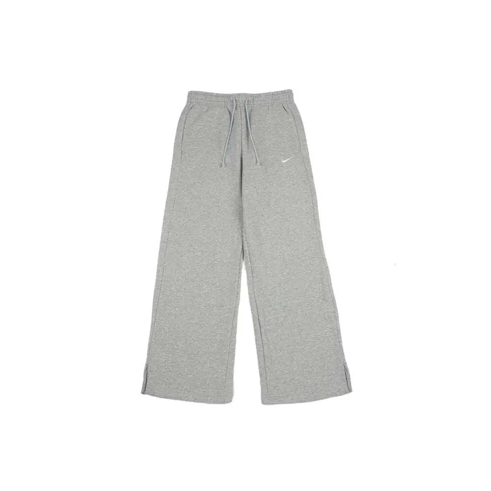 W NSW Phoenix Fleece High-Waisted Wide-Leg Pants 'Pure Platinum'