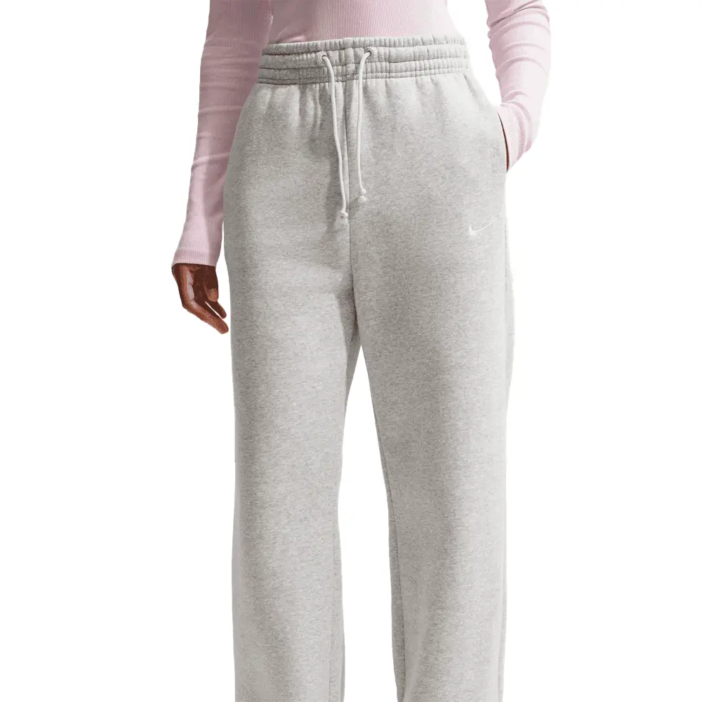 W NSW Phoenix Fleece High-Waisted Wide-Leg Pants 'Pure Platinum' - Image 7
